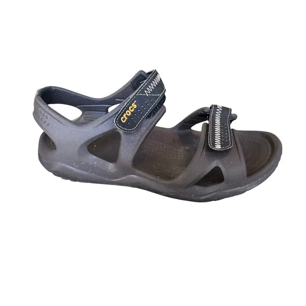 CROCS Sandals, Men's size 7, Double Velcro straps; Lightweight